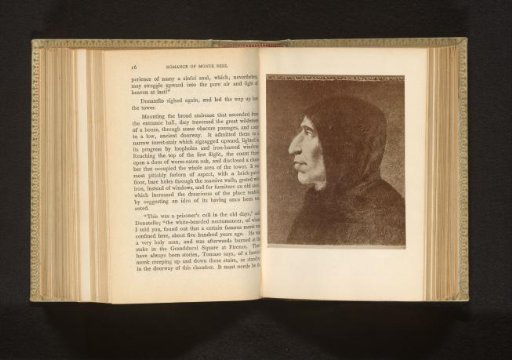 Photographic reproduction of a drawing after the portrait of Girolamo Savonarola by Fra Bartolomeo