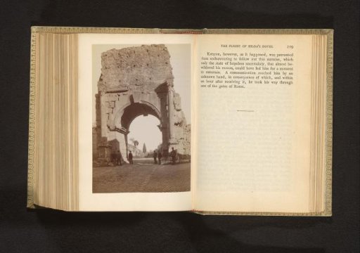 View of an ancient city gate in Rome