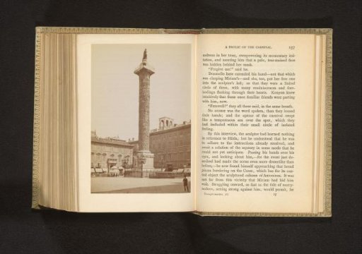 View of the Column of Marcus Aurelius in Rome