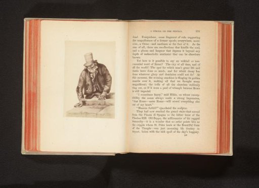 Photographic reproduction of a drawing of a man without legs, possibly named Beppo
