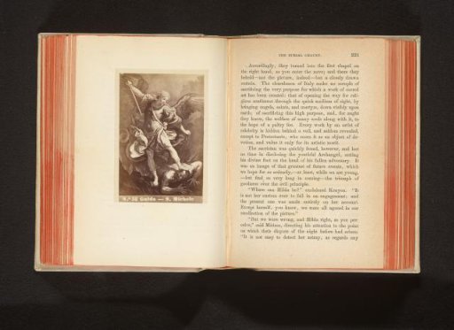 Photographic reproduction of a painting of the Archangel Michael by Guido Reni