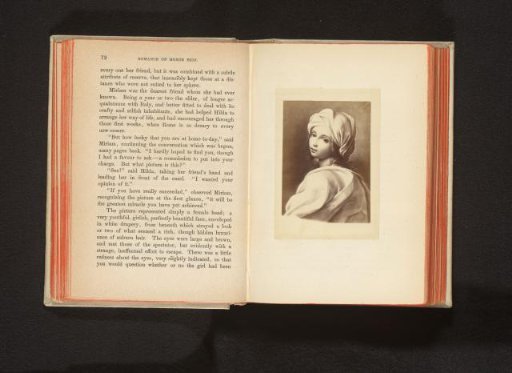 Photographic reproduction of a portrait of Beatrice Cenci by Guido Reni or Elisabetta Sirani