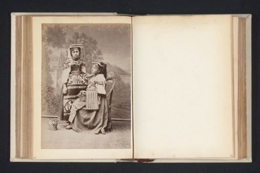 Portrait of Two Unknown Women in Italian Costume