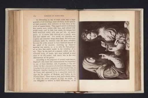 Fotoreproductie van een tekening naar Modestia et Vanitas door Leonardo da Vinci