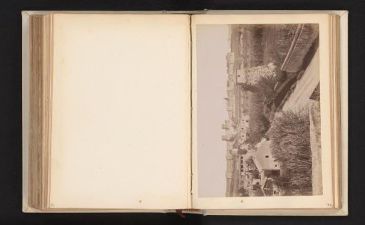 View of the Via Appia with the Porta San Sebastiano in the distance, Rome