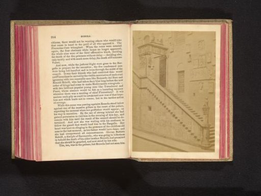 Staircase in the inner courtyard of the Palazzo del Bargello in Florence