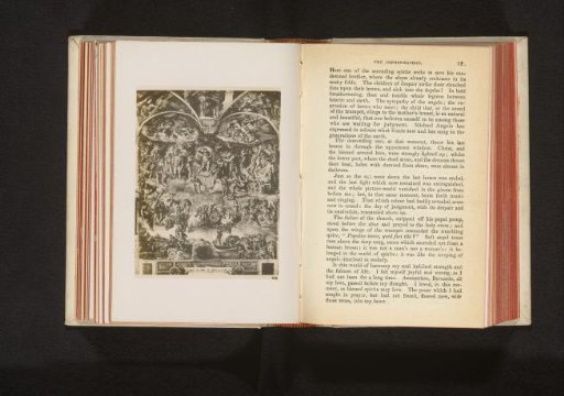 Photographic reproduction of a fresco depicting the Last Judgment