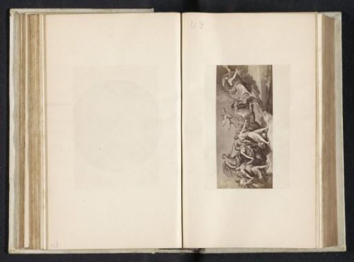 Photographic reproduction of a painting depicting the triumph of (presumably) Amor