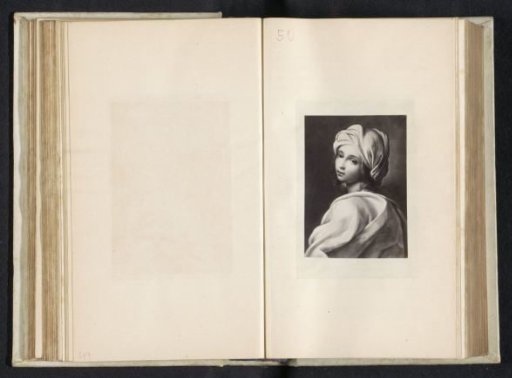 Photographic reproduction of a painting depicting a portrait of Beatrice Cenci