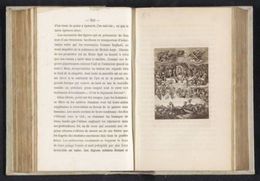 Photographic reproduction of a print after a fresco depicting the Last Judgment
