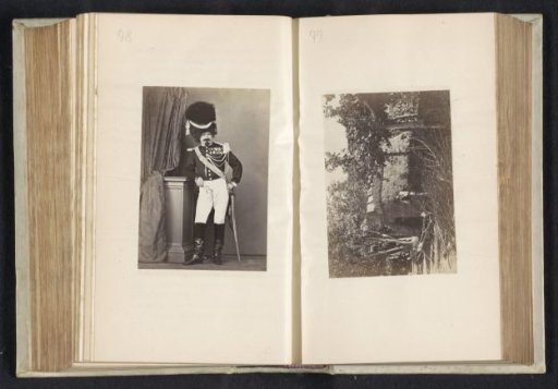 Portrait of an unknown man in grenadier uniform