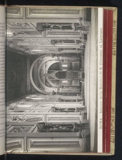 Interior of St. John Lateran in Rome, with a view of the choir