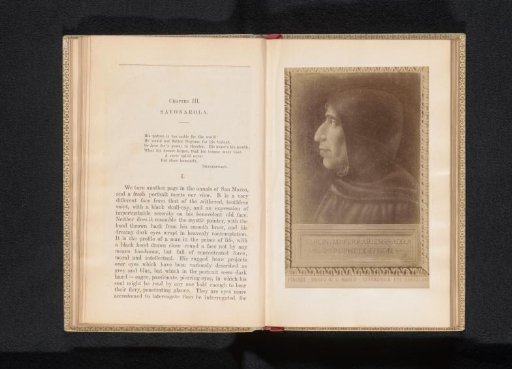 Photographic Reproduction of a Painting Depicting a Portrait of Girolamo Savonarola