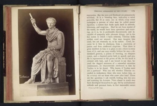 Sculpture of Emperor Tiberius in the Vatican Museums in Vatican City