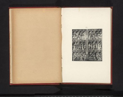 Two panels with bas-reliefs depicting scenes from the Passion of Christ
