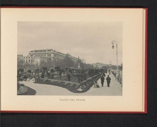 View of the Paseo del Prado in Madrid