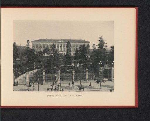 View of the Ministry of War in the Palacio de Buenavista in Madrid