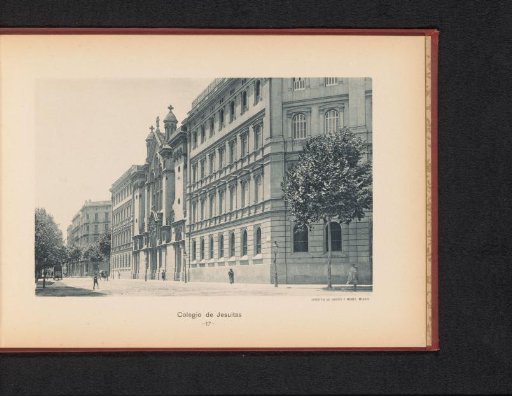 View of a Jesuit college in Barcelona