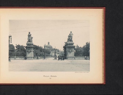 View of the entrance to Parc de la Ciutadella in Barcelona