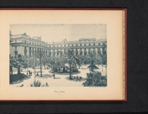 View of the Plaça Reial in Barcelona