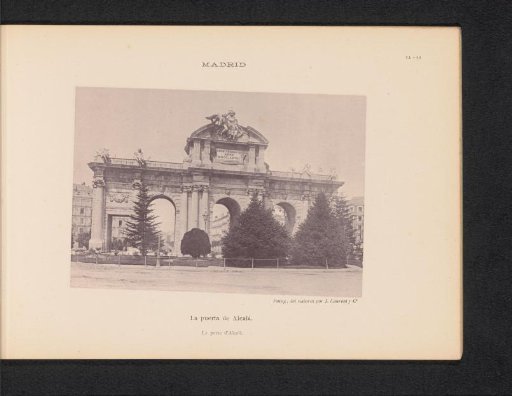 View of the Puerta de Alcalá in Madrid