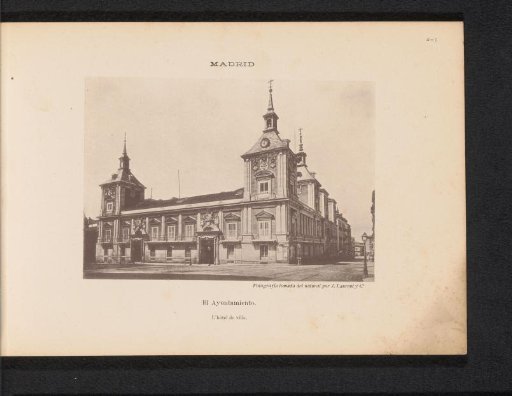 View of the Town Hall in Madrid