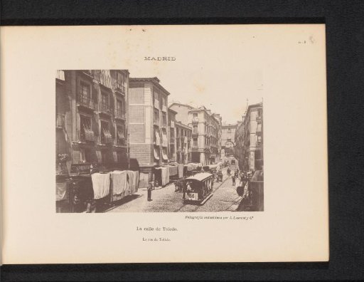 View of the Calle de Toledo in Madrid