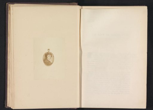 Medallion with a miniature portrait by David Cox