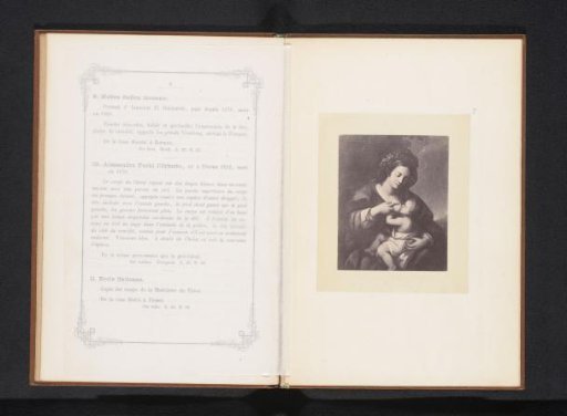 Photographic reproduction of a painting of the Virgin Mary breastfeeding the Child, possibly by Giulio Cesare Procaccini