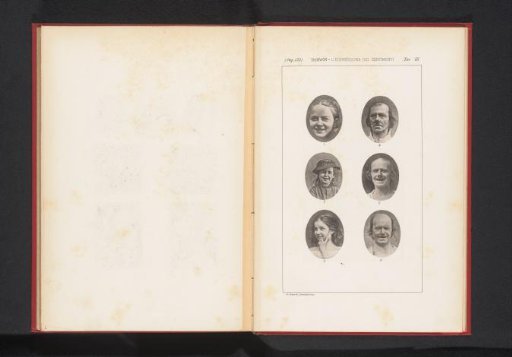 Six portraits of unknown people and children showing joy