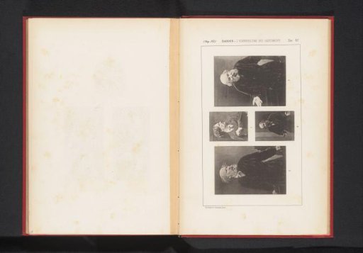 Four portraits of unknown men presumably showing helplessness