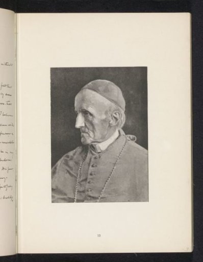 Photographic reproduction of a painting depicting a portrait of Cardinal Henry Edward Manning