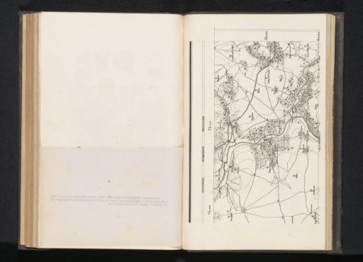 Photoreproduction of a map of an area in Portugal