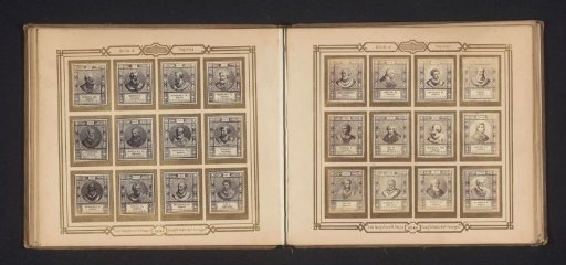 Photographic reproduction of twelve portraits of popes