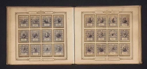 Photographic reproduction of twelve portraits of popes