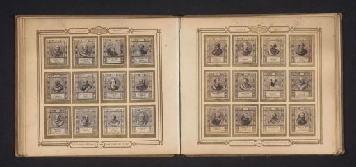 Photographic reproduction of twelve portraits of popes