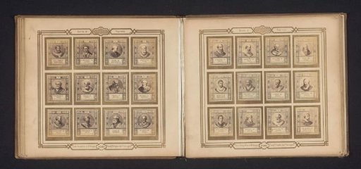 Photographic reproduction of twelve portraits of popes