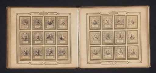 Photographic reproduction of twelve portraits of popes