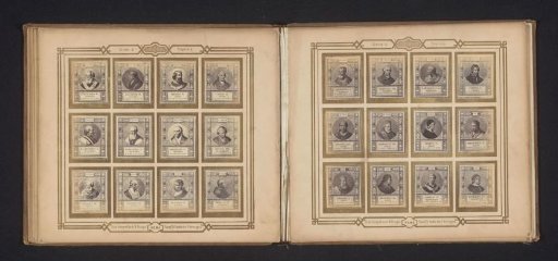 Photographic reproduction of twelve portraits of popes