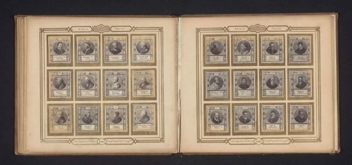 Photographic reproduction of twelve portraits of popes