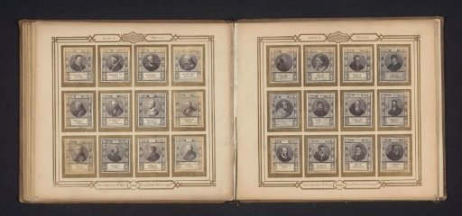 Photographic reproduction of twelve portraits of popes