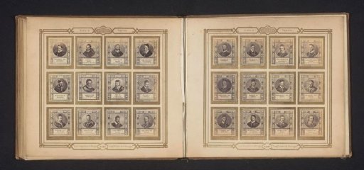 Photographic reproduction of twelve portraits of popes