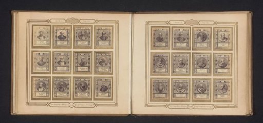 Photographic reproduction of twelve portraits of popes