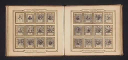 Photographic reproduction of twelve portraits of popes