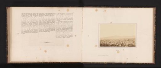 Photographic reproduction of a painting depicting a view of Beirut