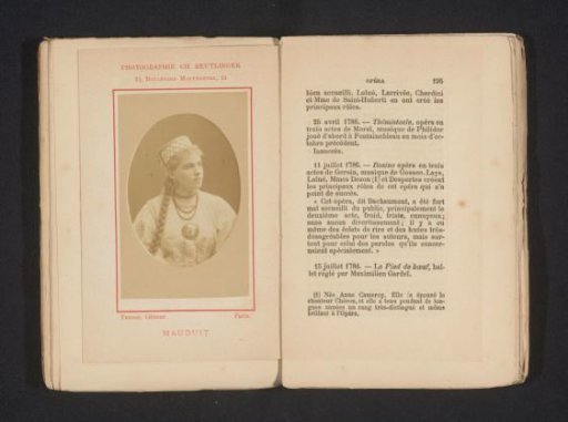 Studio portrait of Eugénie Mauduit