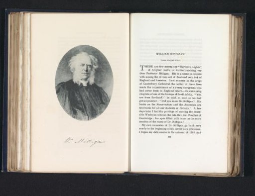 Photographic reproduction of a portrait of William Milligan by George Reid