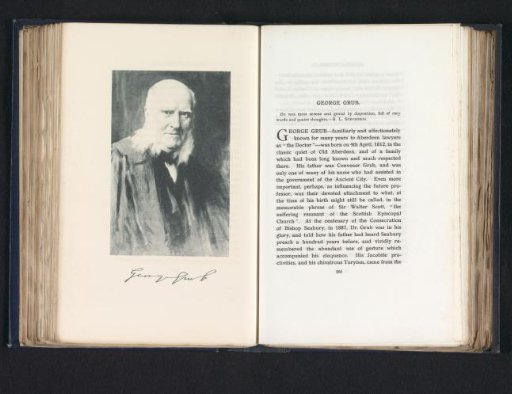 Photographic reproduction of a portrait of George Grub by George Reid