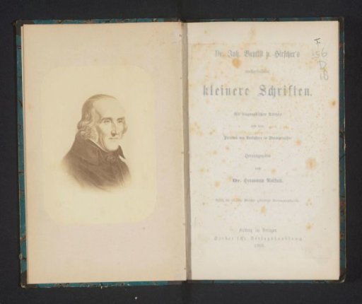 Photographic reproduction of a print depicting a portrait of Johann Baptist von Hirscher