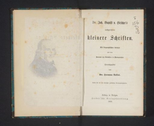 Dr. John Baptist v. Kirscher's Posthumous Minor Writings